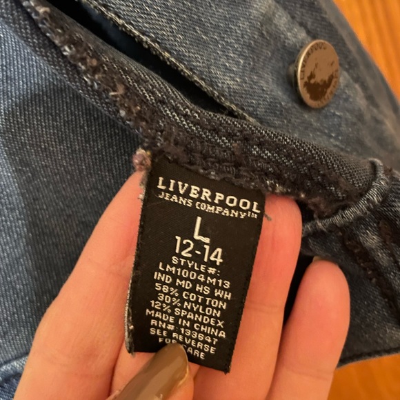 Liverpool Jean Jacket Sz L - Picture 4 of 5